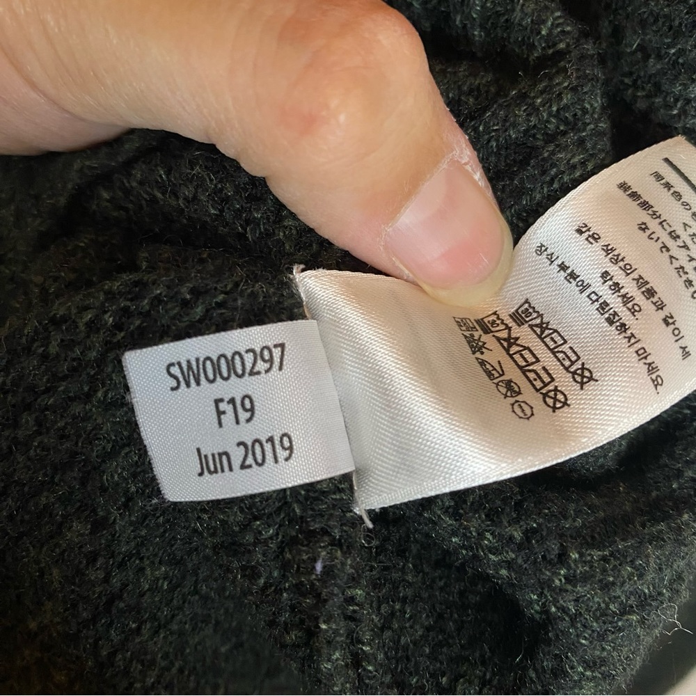 Smartwool Mens Large Merino wool blend green crew neck layering sweater size - Picture 15 of 16